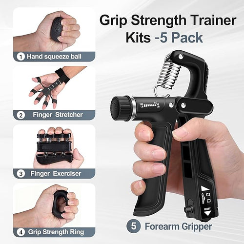 Entrenador de agarre ajustable – Más fuerza en tus manos 💯